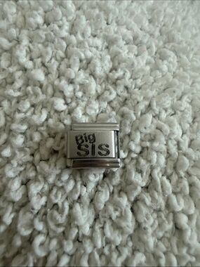 Big SIS Silver - Italian Charm Bracelet Charm